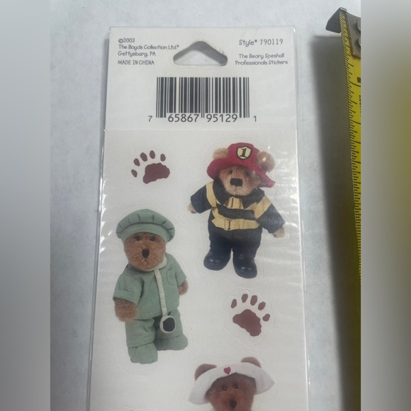 RARE Vintage VHTF Boyds Bears Mini Bears 2 Sticker Sheet - Picture 5 of 5